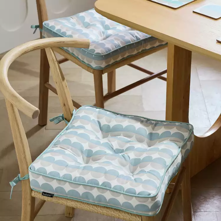 Habitat Circles Pack of 2 Seat Cushions - Green