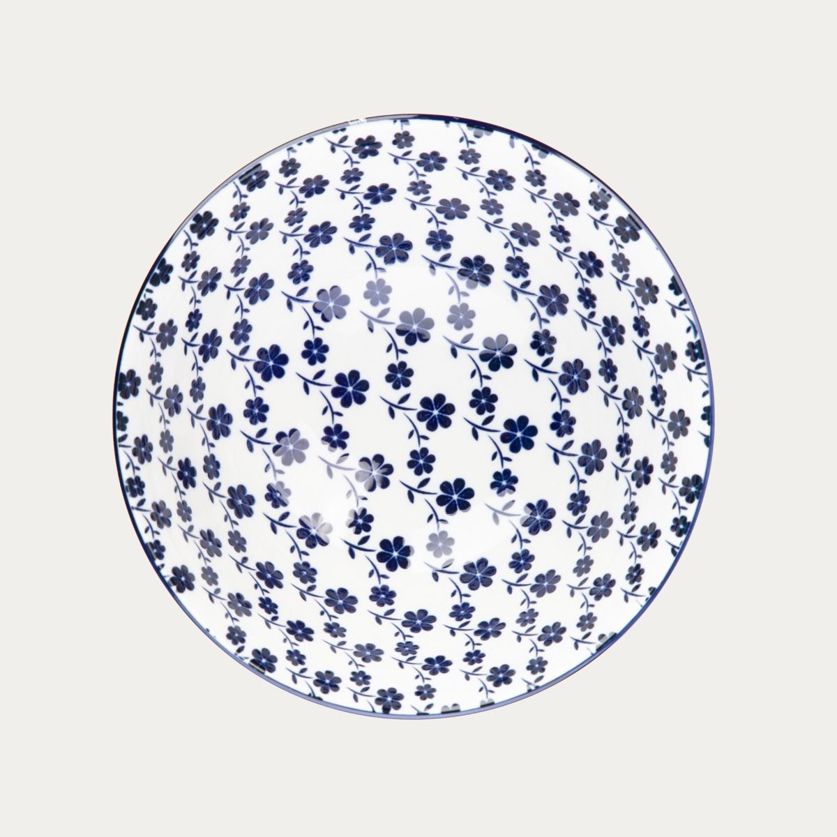 Miska NAVIA granatowa w kwiatuszki 15 cm