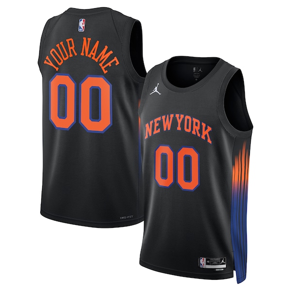 New York Knicks Jordan Brand Unisex Swingman Custom Jersey - Statement Edition - Black