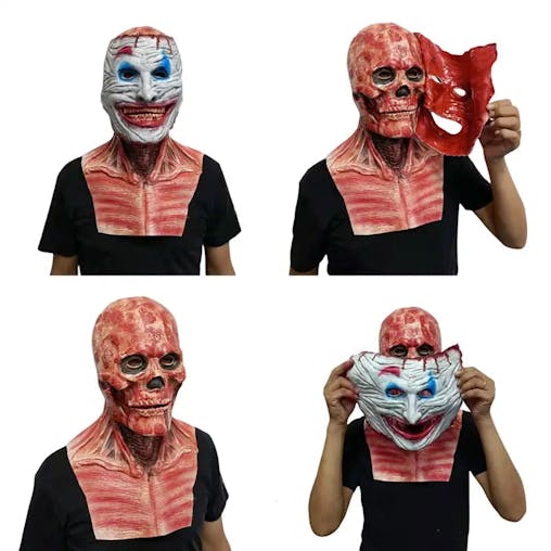 NNETM The Gore-Fusion: Halloween Double-Layer Ripped Mask