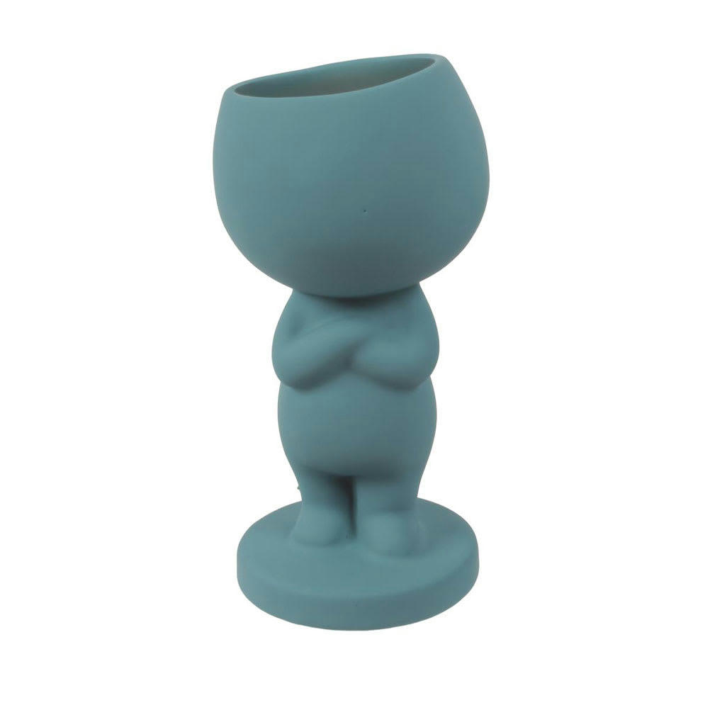 SAM - Cache pot bleu H16cm