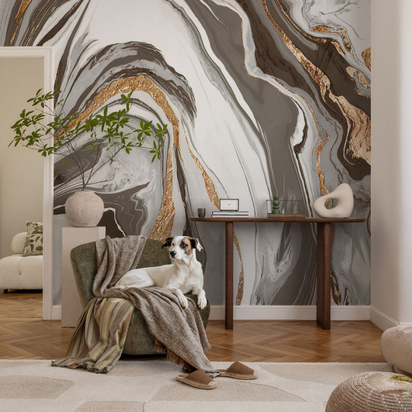 Samoprzylepna tapeta Marmurowe wiry 104x70 Wallfluent