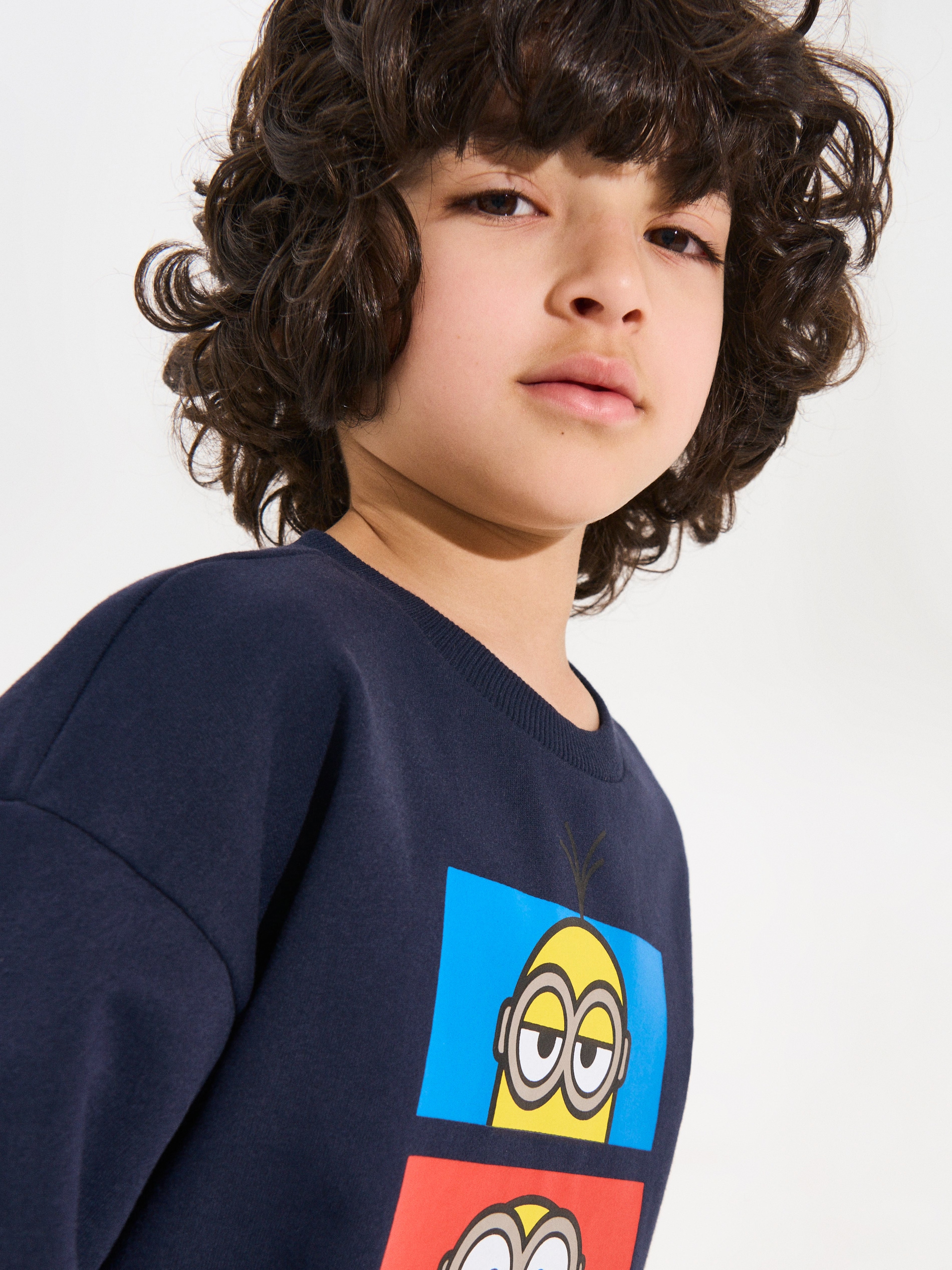 Bluza crewneck z nadrukiem Minions