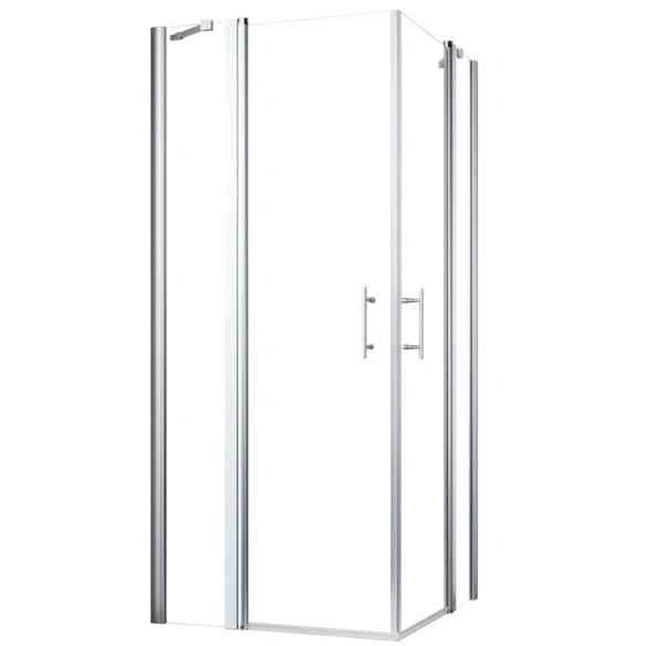 Pendeltür, Höhe: 195 cm, edelsilber, Scheibenstärke: 6 mm
