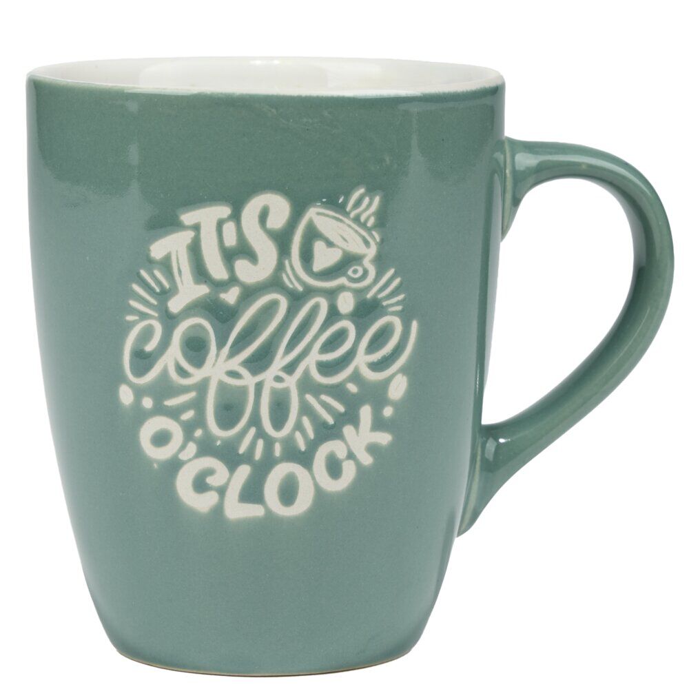 Mug en grès à message 38 cl Ø9XH11 cm