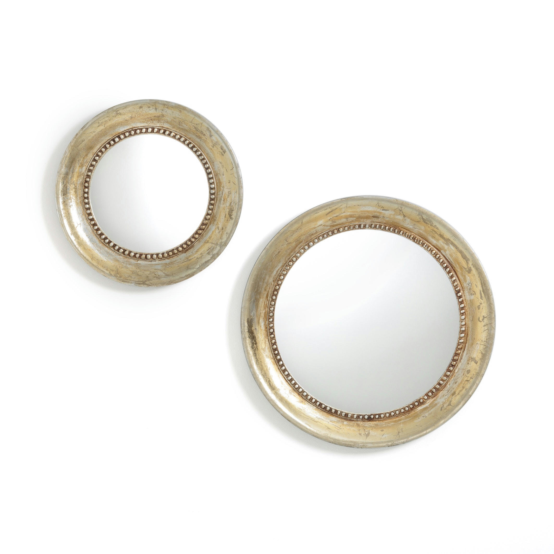 Miroir rond en manguier massif Ø45 cm, Afsan
