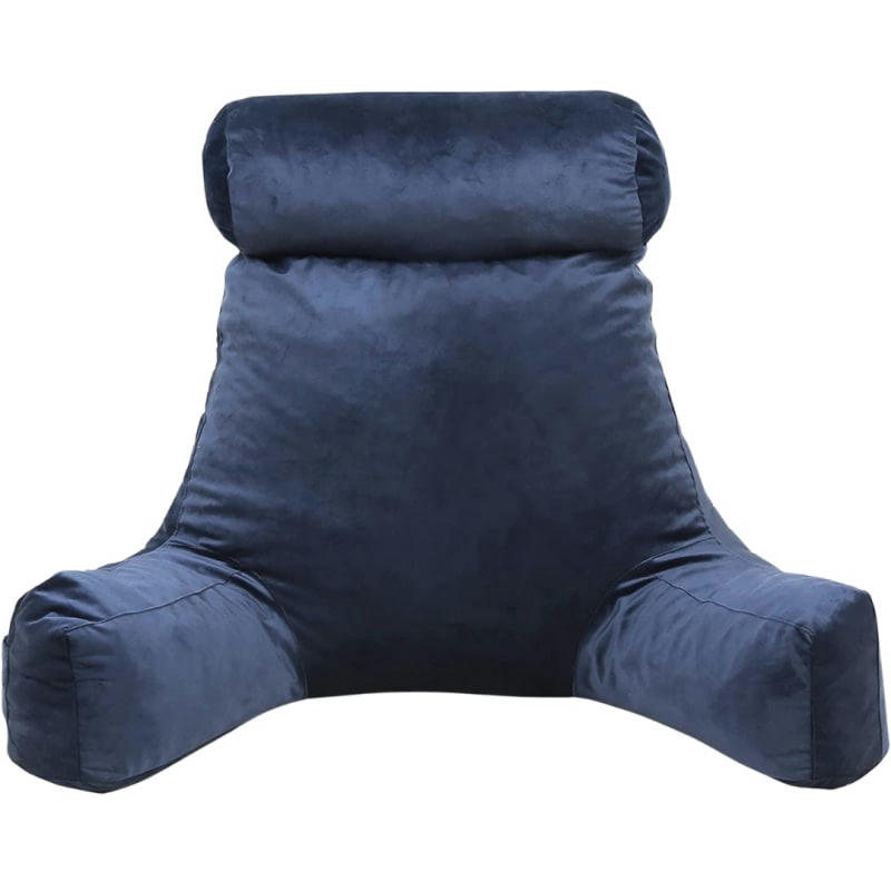 - Coussin de lecture Velours Bleu nuit 65 x 80 cm