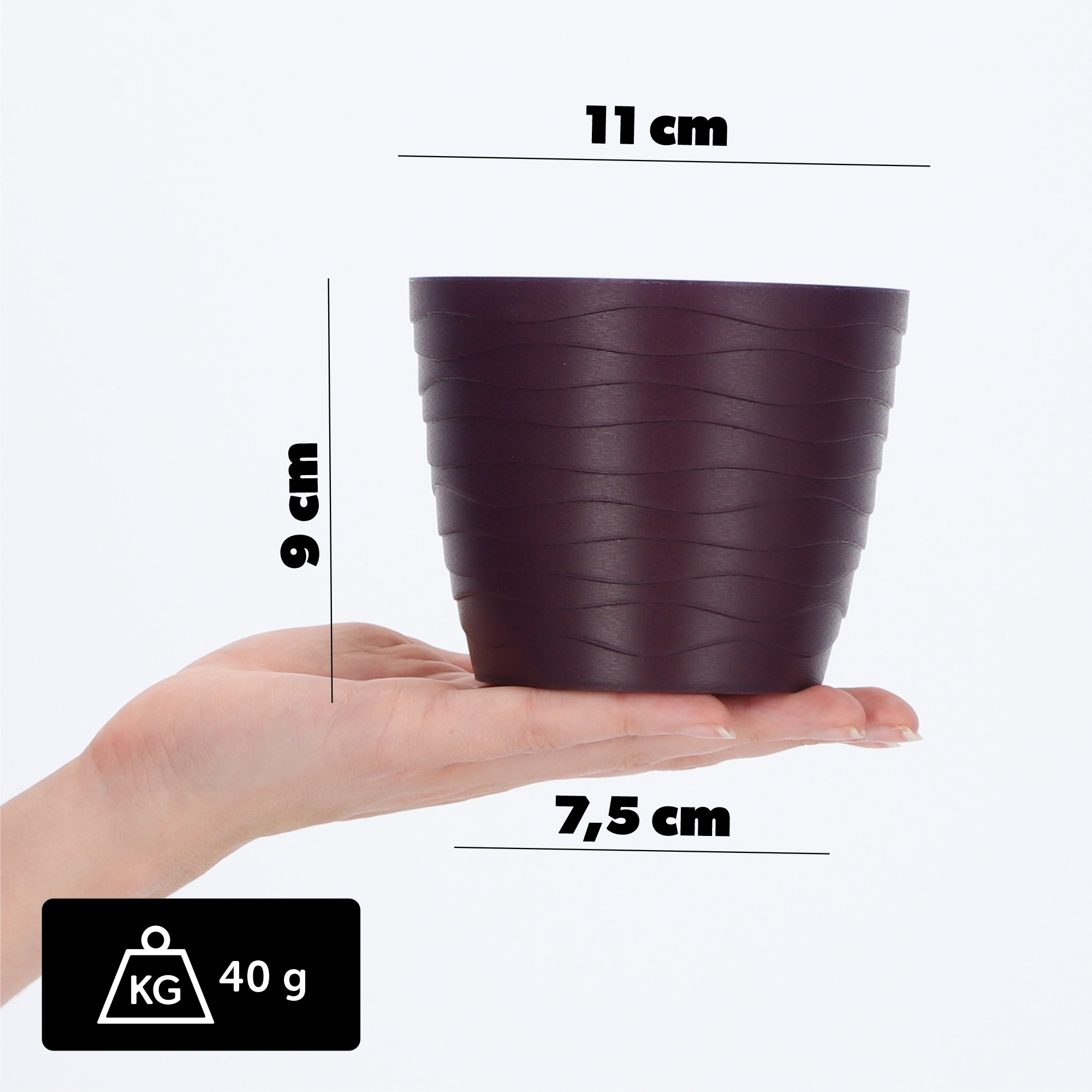 Doniczka Osłonka Donica Na Kwiaty 11cm Kolory