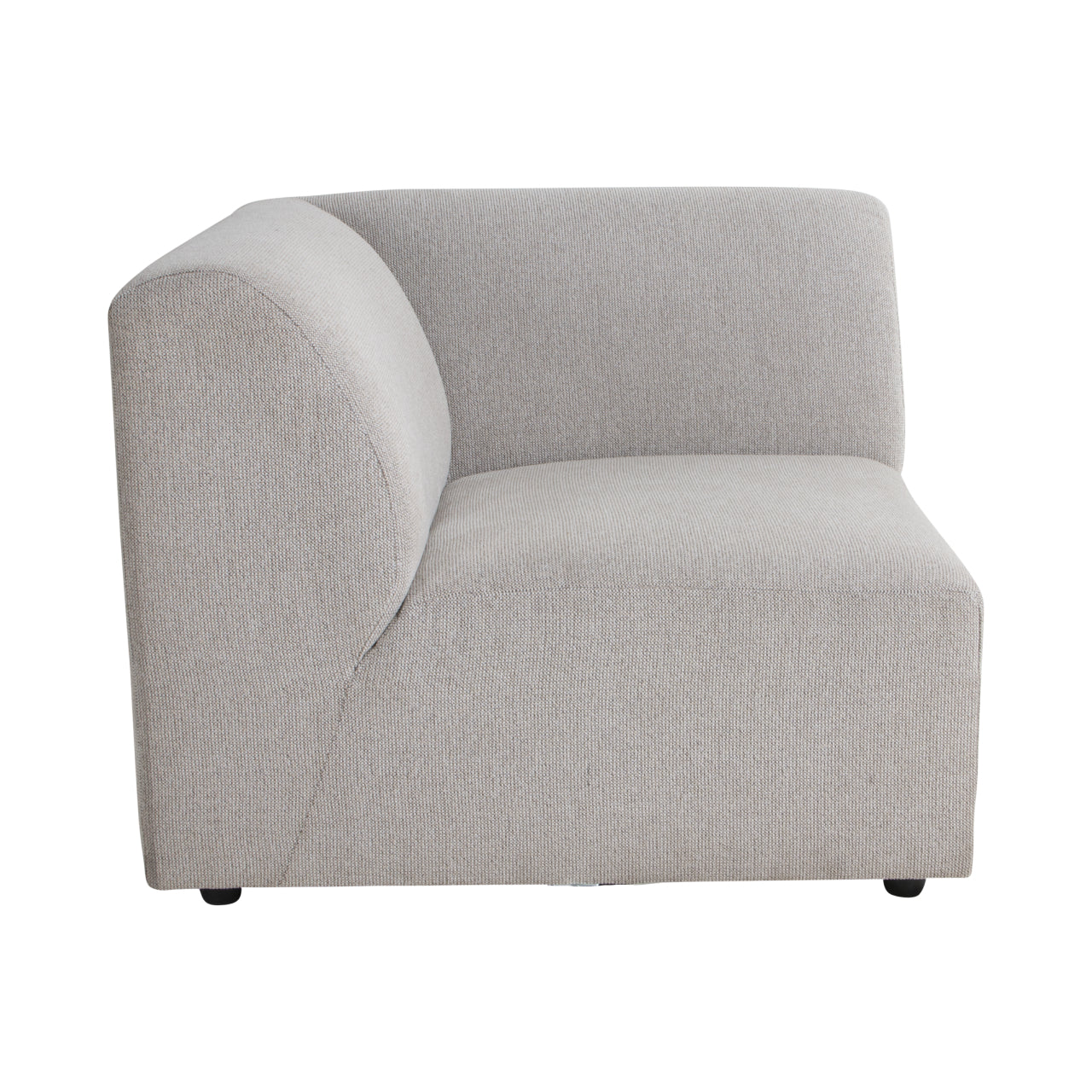 HKliving Jax Bank Element - Hoekstuk Links - Geweven Stof - Naturel Me