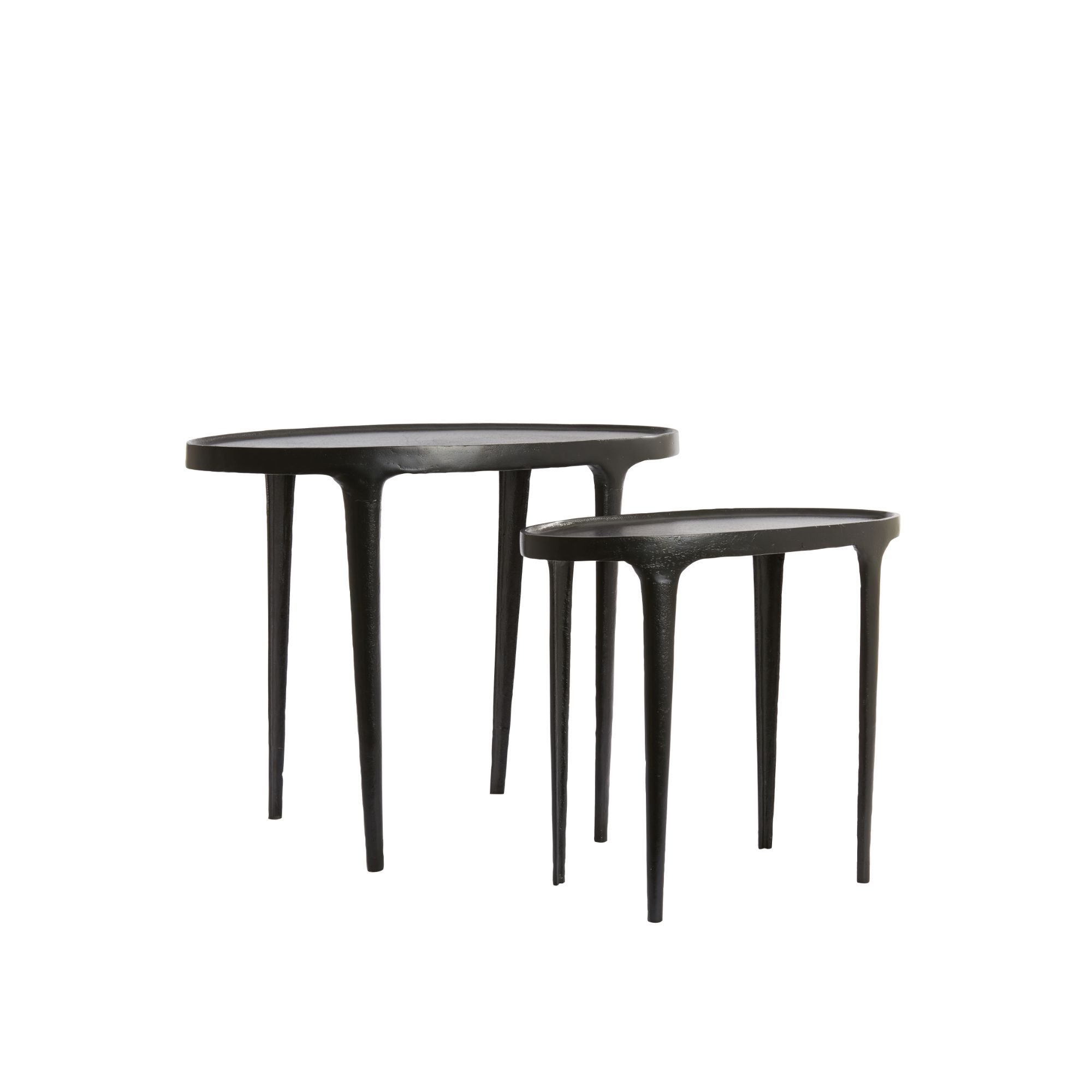 Light & Living bijzettafel Arica - zwart - 70x33x53cm