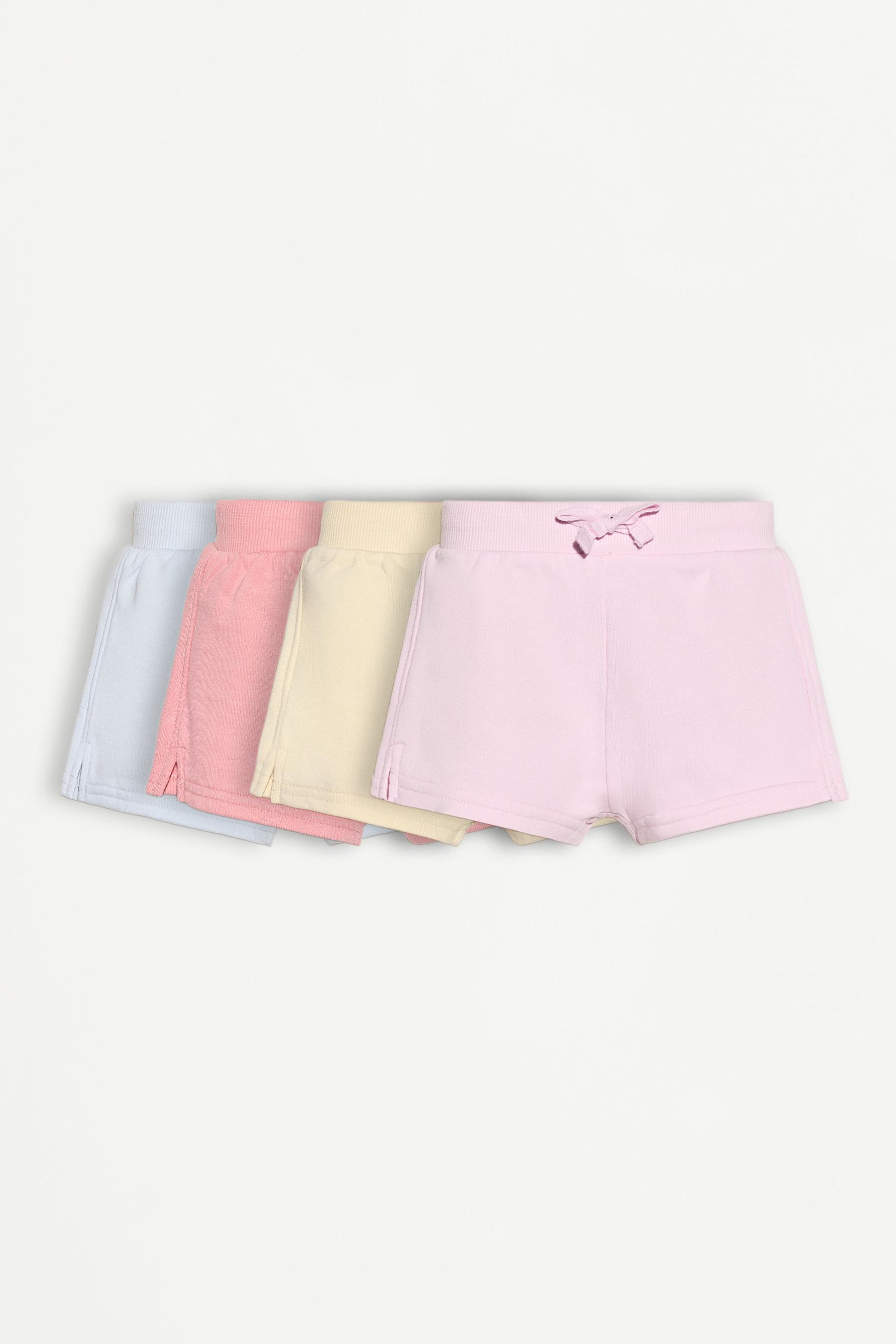 Pack 4 shorts felpa lisos