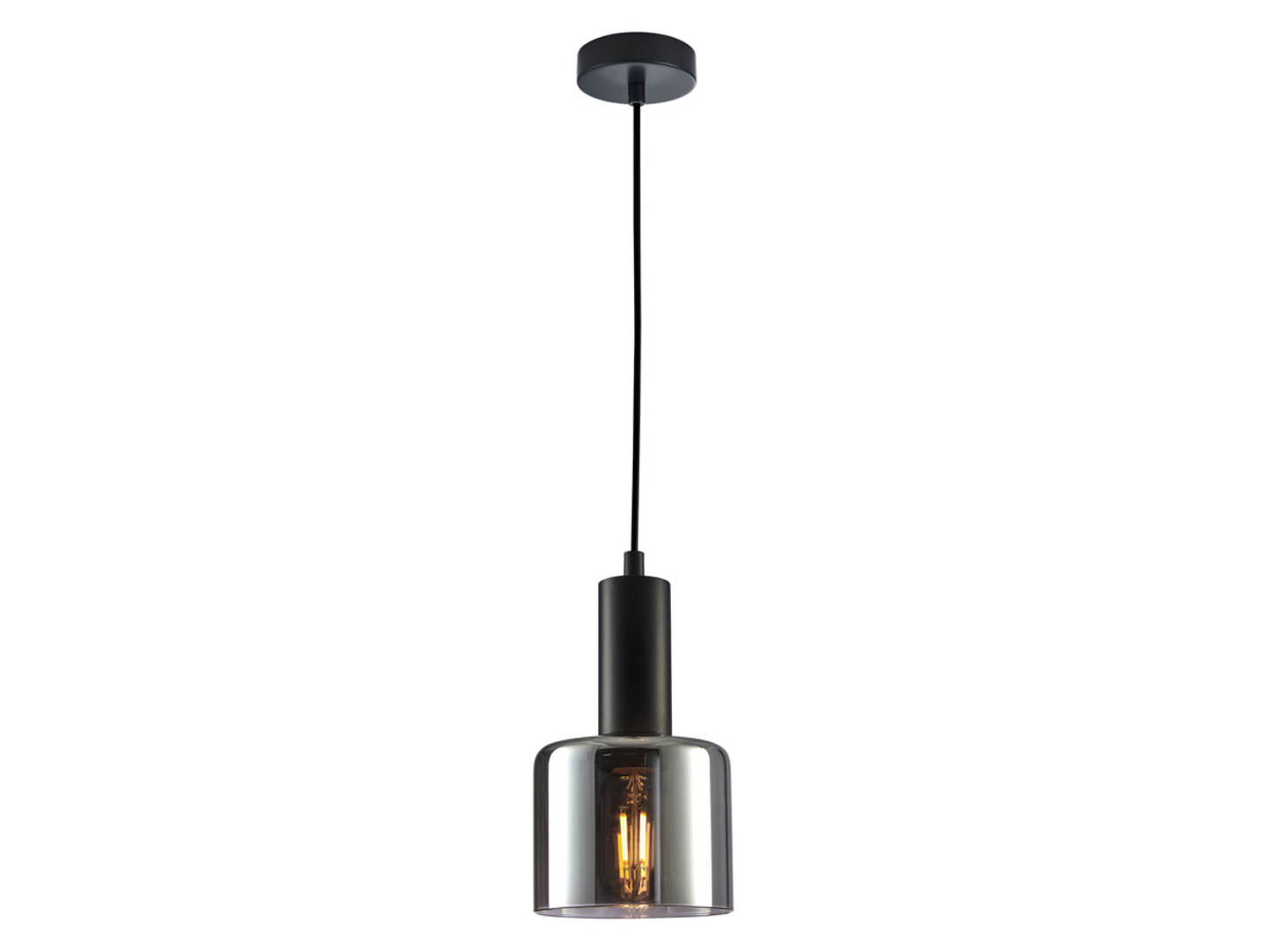 Lampa wisząca Santia szklana czarna