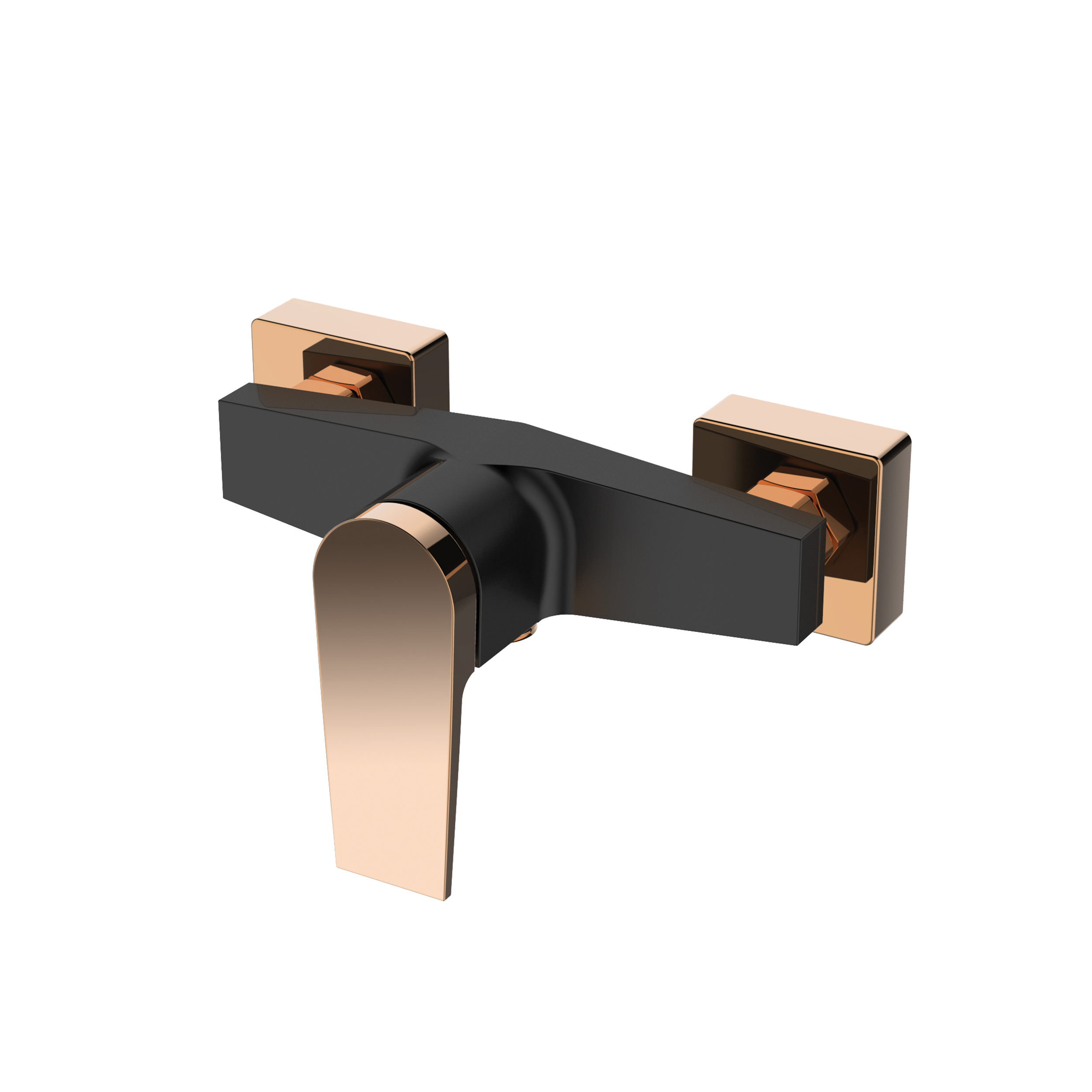 Bateria Prysznicowa Midnight Invena Trend, Black/ Gold Rose
