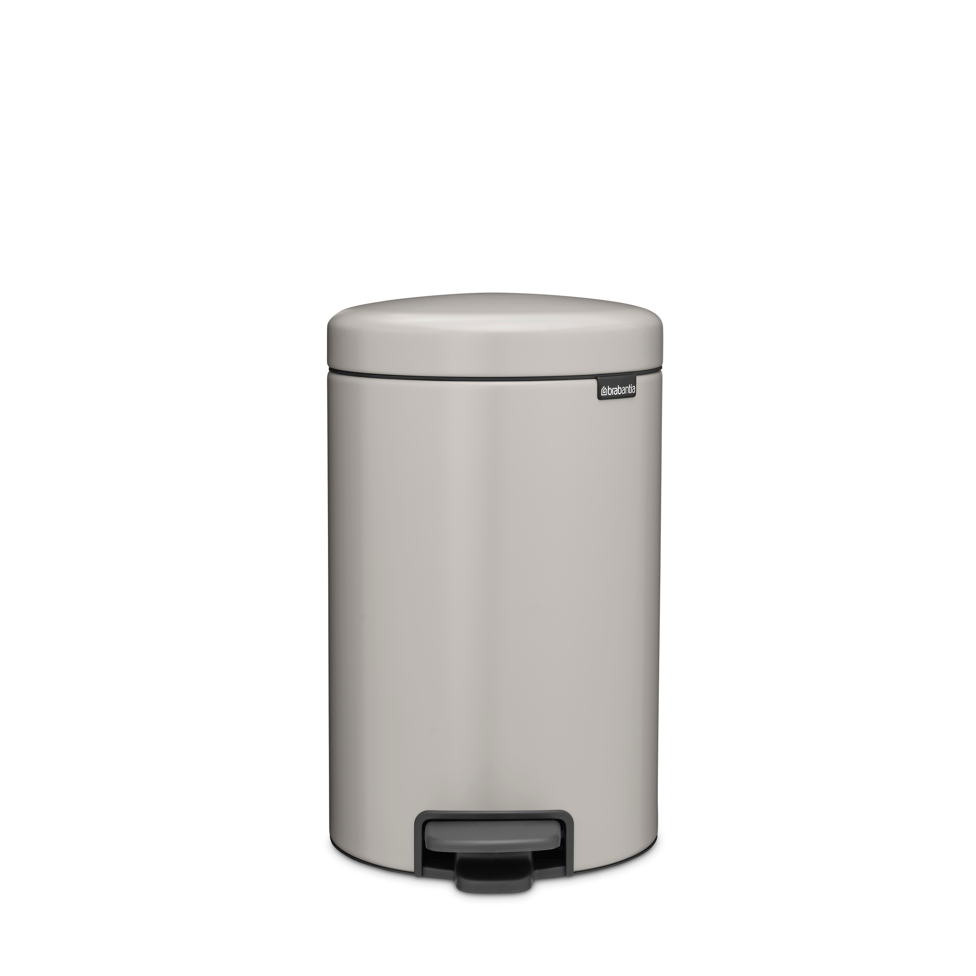 Brabantia NewIcon Pedaalemmer, 12 liter, kunststof binnenemmer - Soft Grey