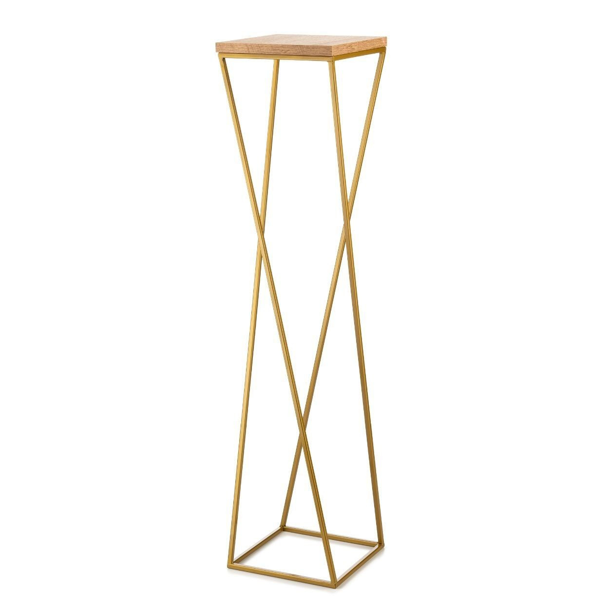 Kwietnik stojak 100 cm złoty metal GLAMOUR