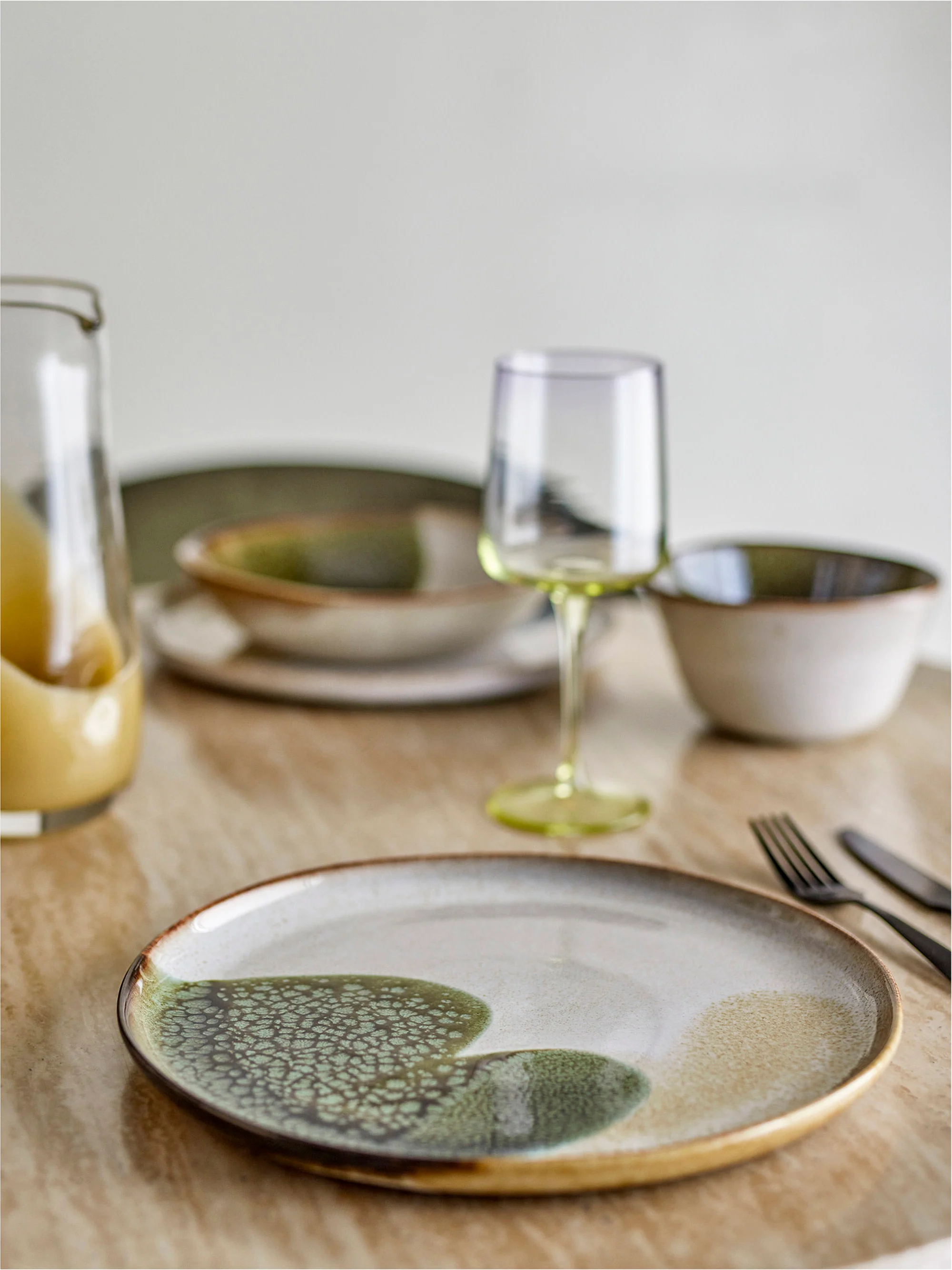 Speiseteller Jules mit reaktiver Glasur