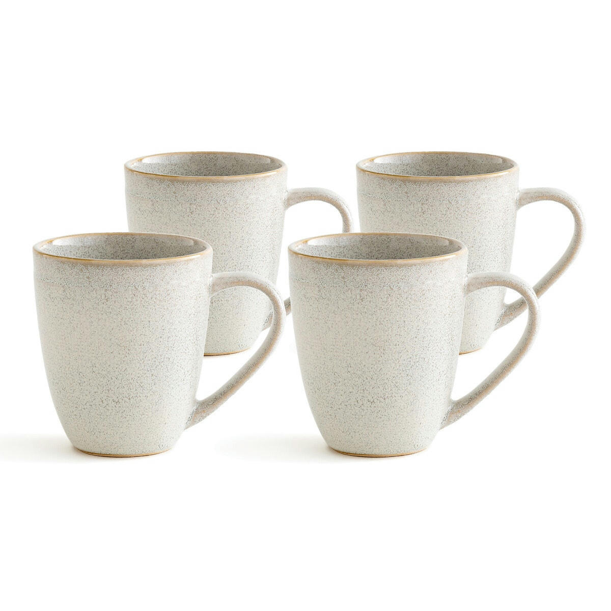 Lot de 4 mugs grès, Soul