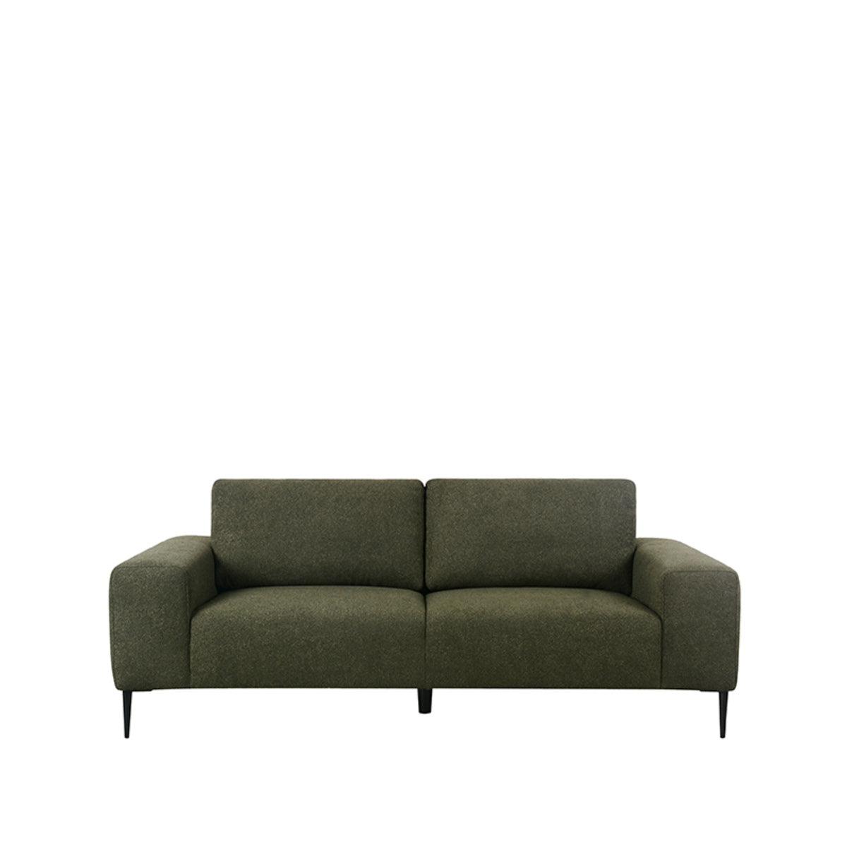 LABEL51 3-Zits Bank Ferraro - Donkergroen Bouclé - 212x88x85cm