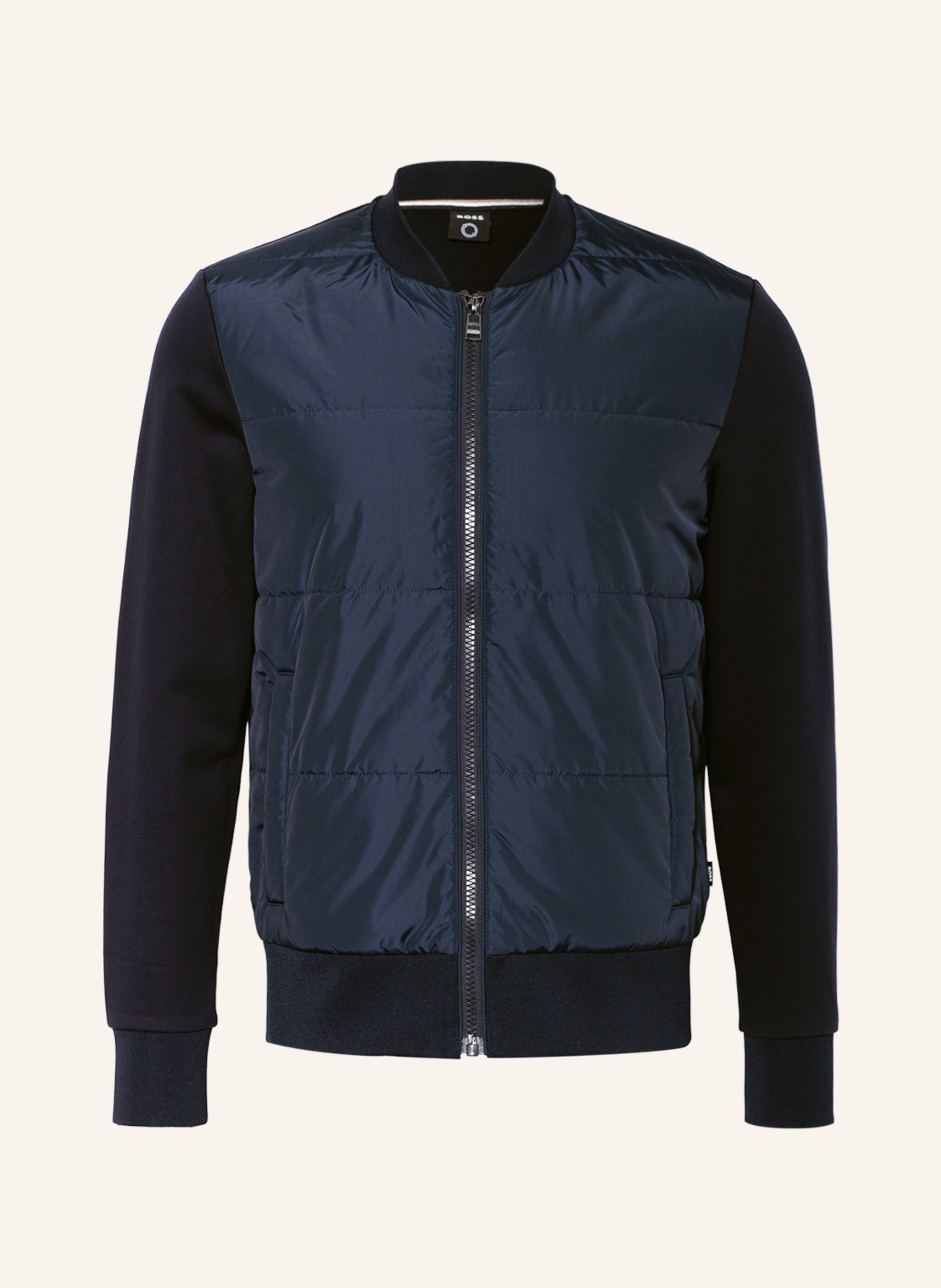 BOSS Sweatjacke SKILES im Materialmix