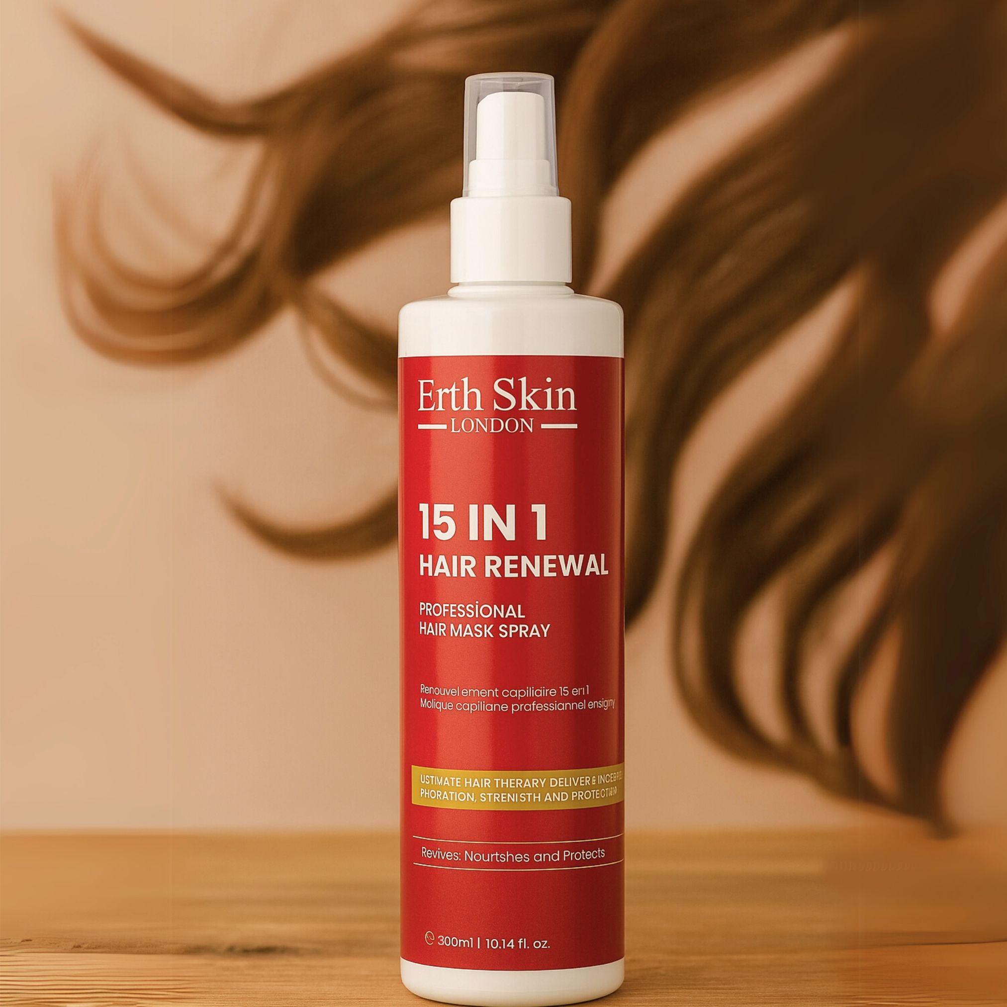 Erth Skin London 15-in-1 Hair Renewal Professional Hair Mask Spray 300ml