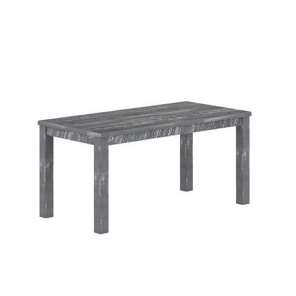 Yes4wood Albany Rectangular Dining Table 63", Modern Indoor Solid Wood Kitchen Table