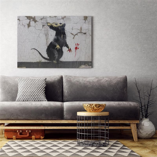 Feeby Obraz na płótnie Banksy Łapa szczura 60x40