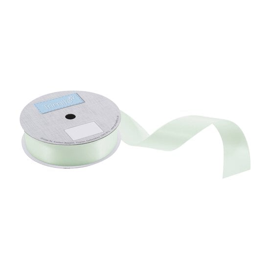 Trimits Mint Green Double-Faced Satin Ribbon by the Metre 25mm