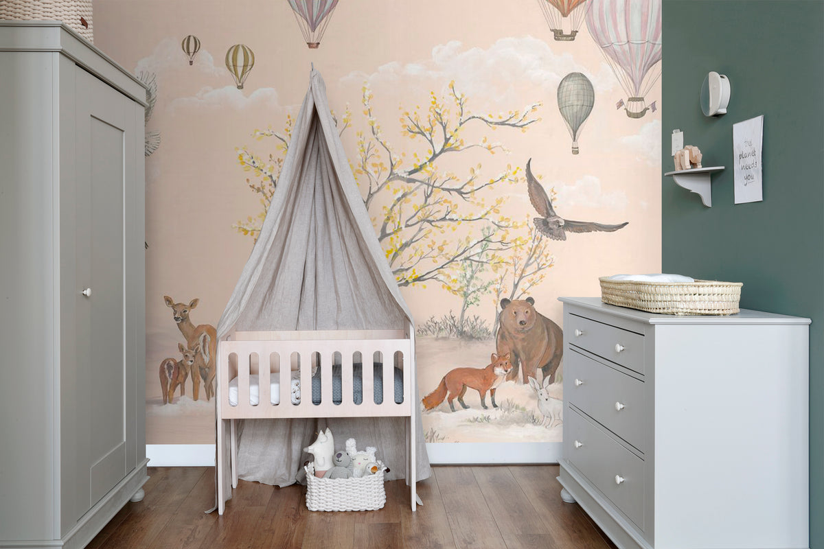 Komar fotobehang bosdieren beige - 450 x 280 cm - 610873