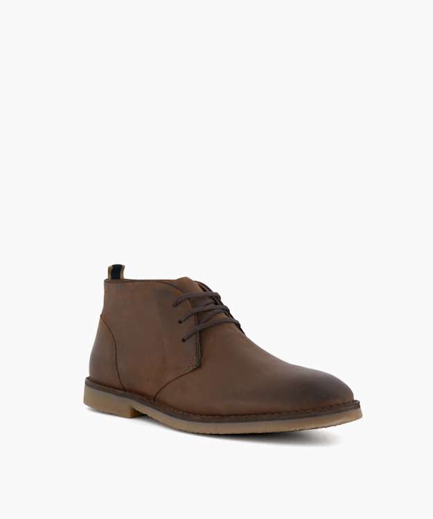 Cashed Brown - Suede Lace-Up Chukka Boots