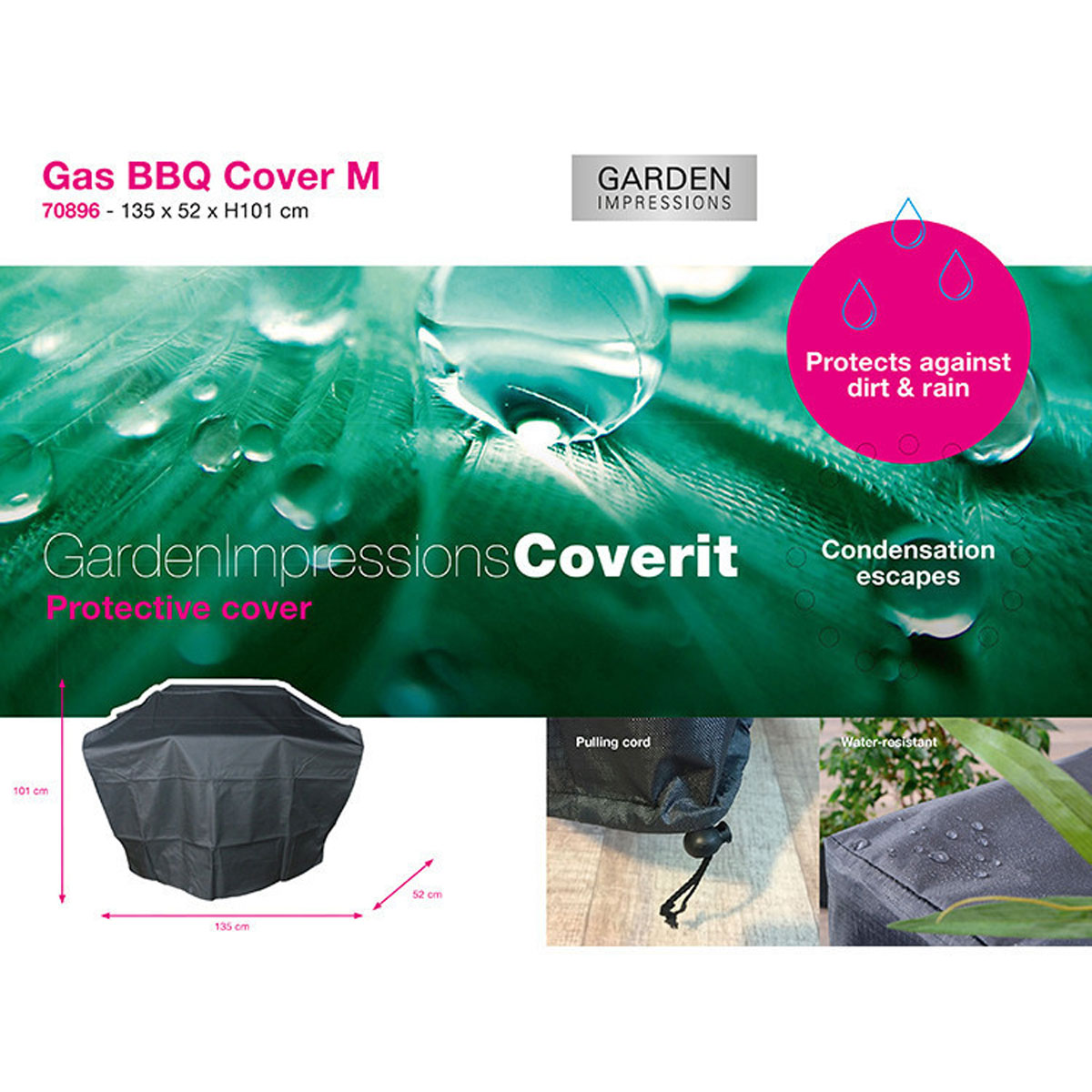 Garden Impressions barbecuehoes Gas maat M