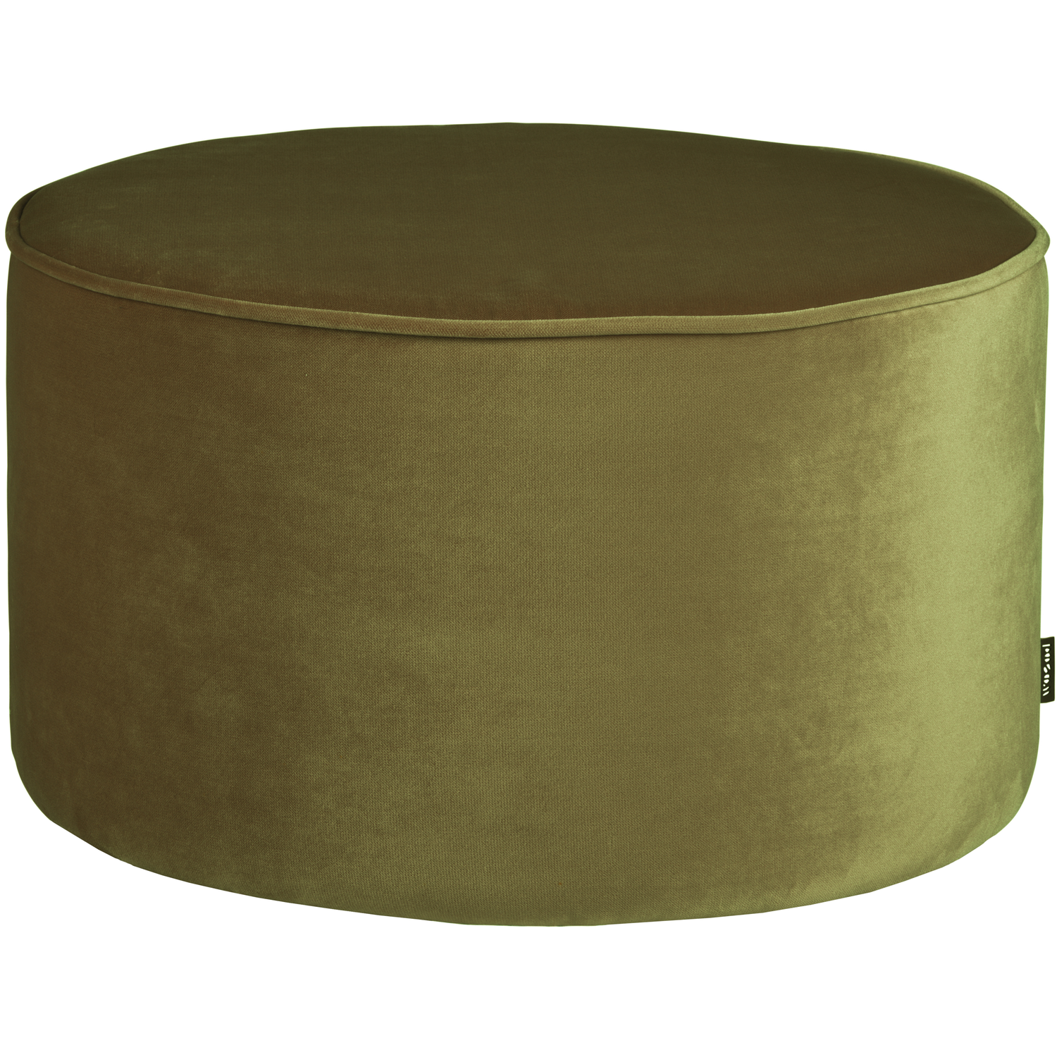 WOOOD poef hoog Sara - Velvet - Army - 36xØ60cm