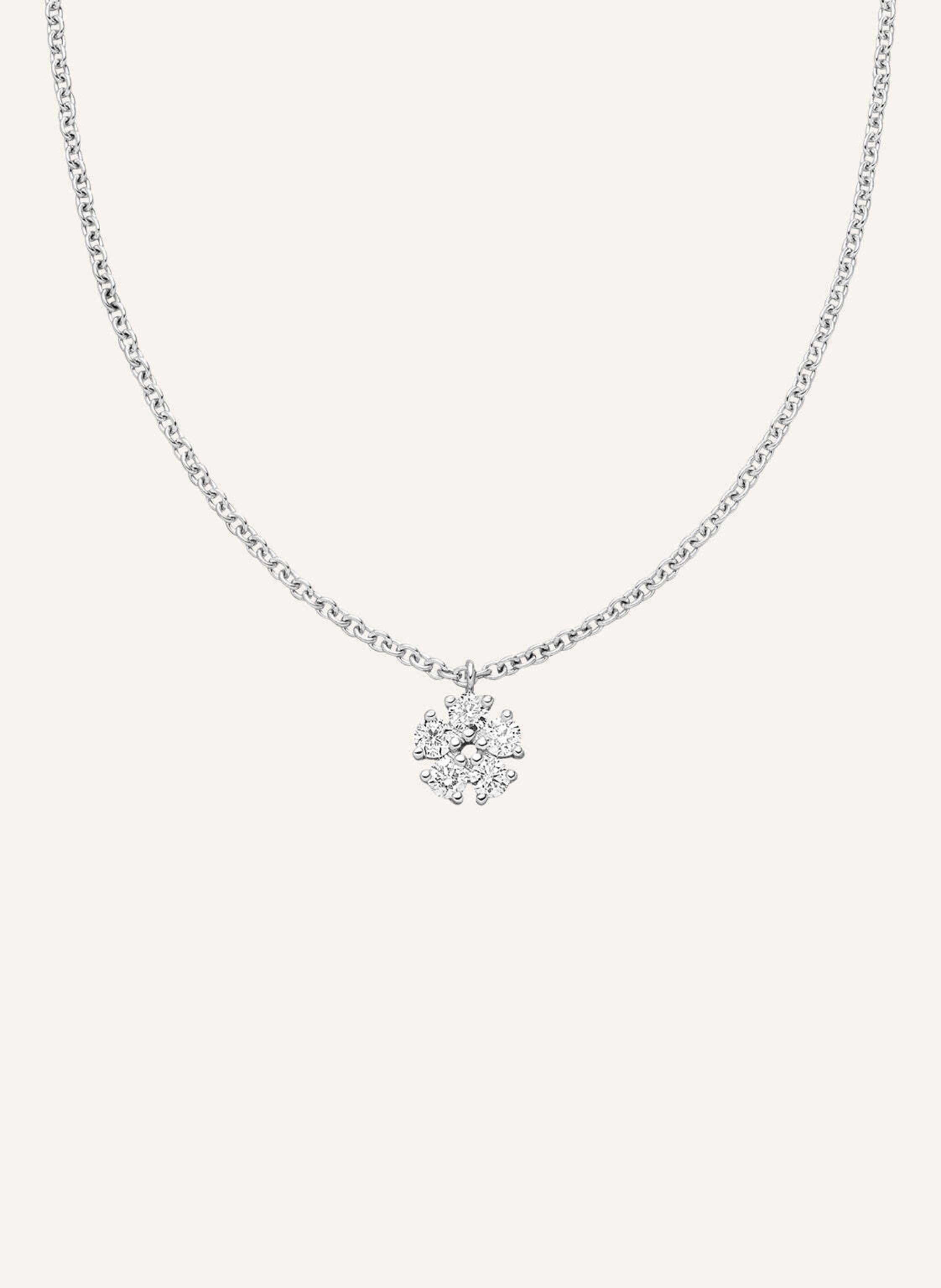 VEYNOU Halskette aus 14 Karat Weißgold und 0,16ct. Lab-Grown Diamanten