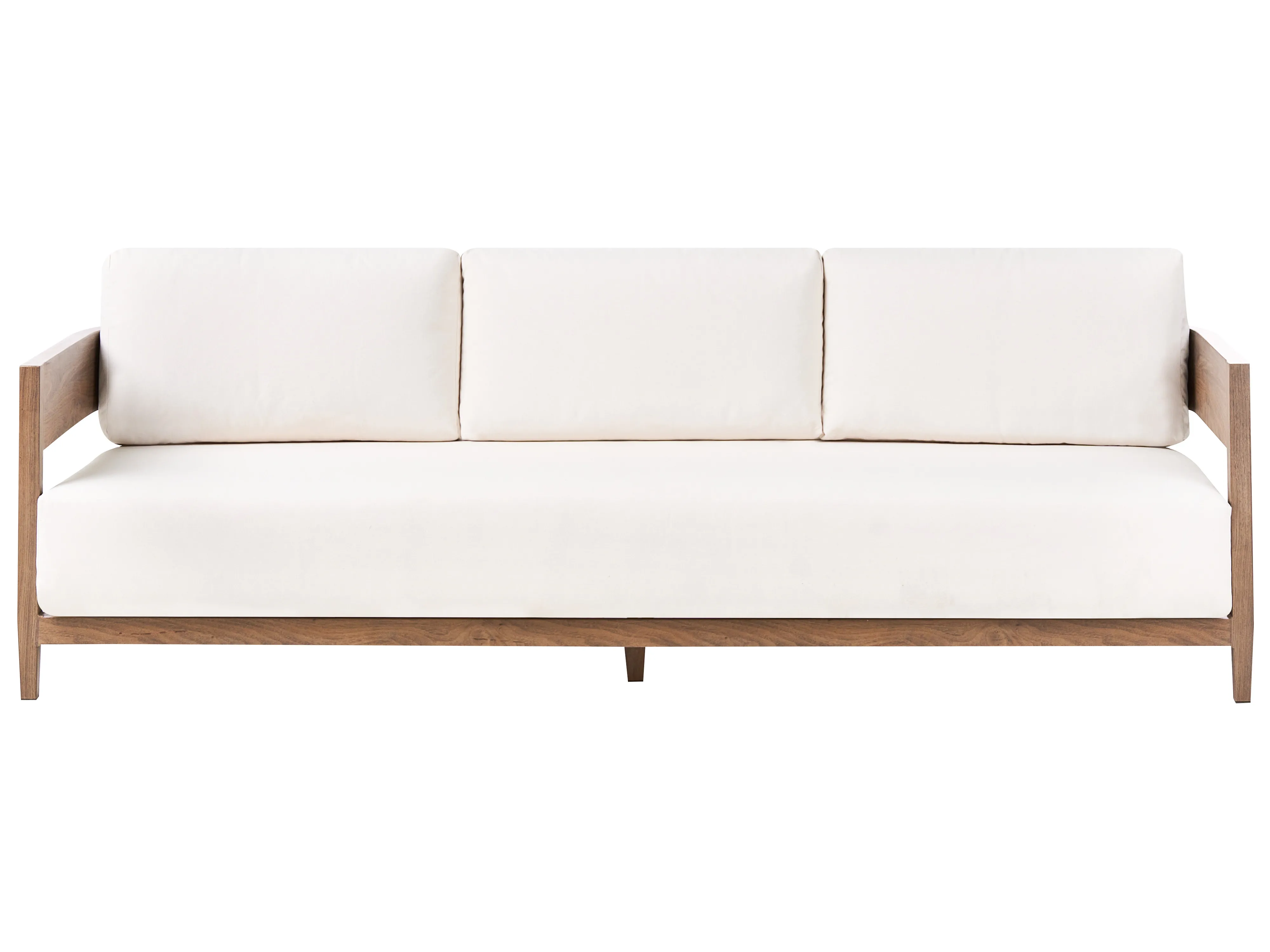 Garden Sofa with Table 2 Seater SAMPIERI Metal Brown