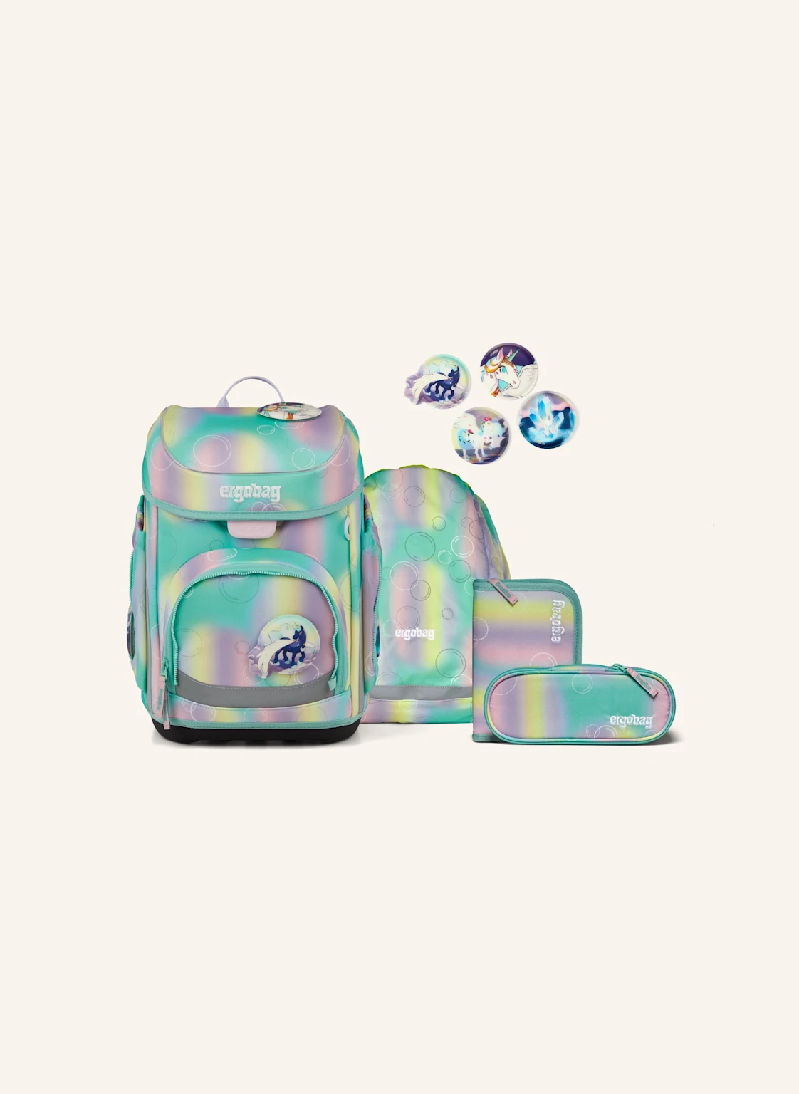 ergobag Schulranzen-Set CUBO SET