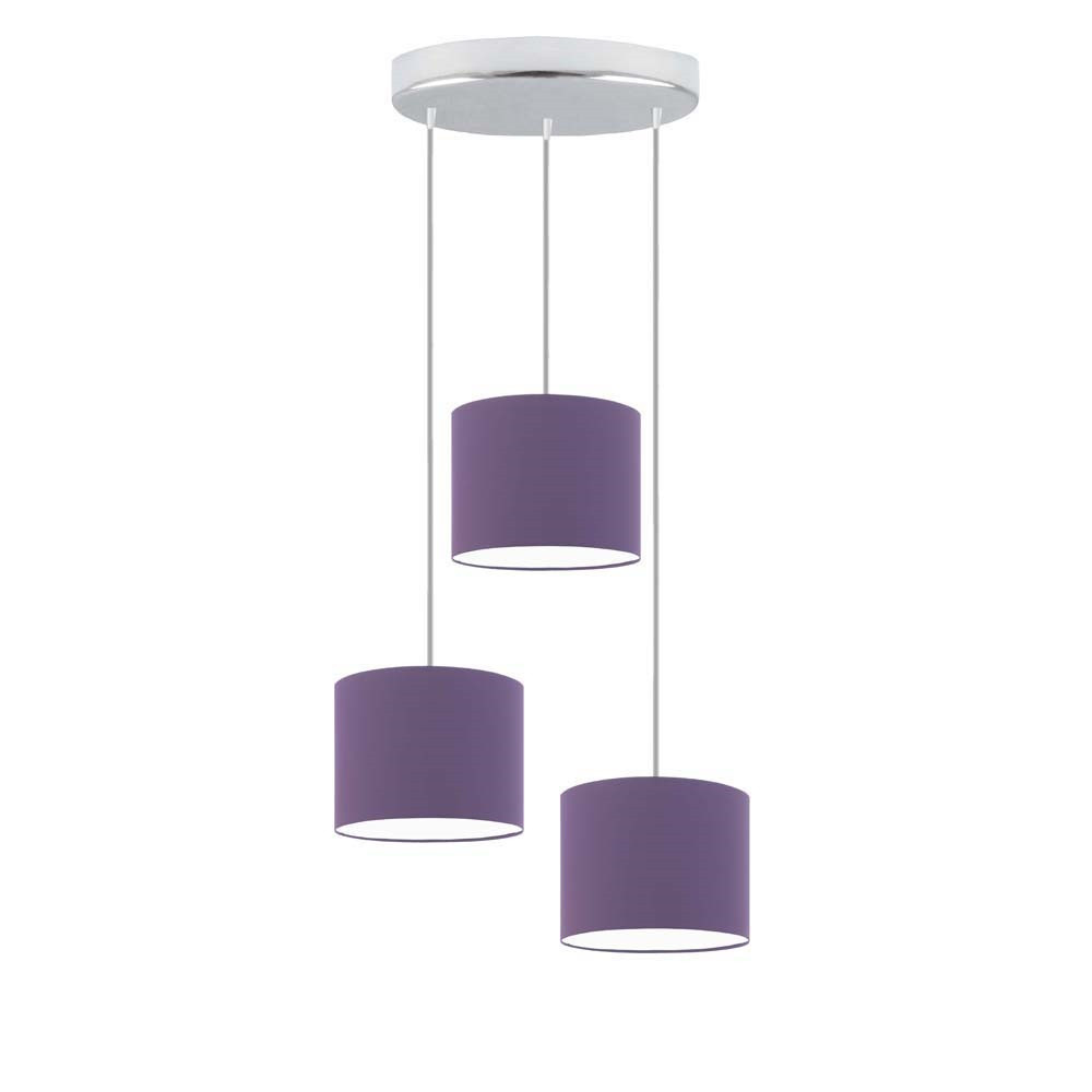 Lampa sufitowa regulowana PUEBLO Chrom/ Fioletowy