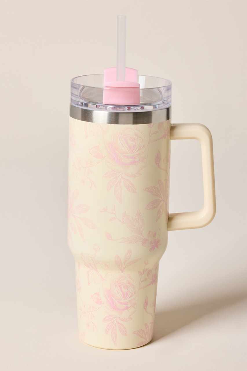 Pink Bloom Tumbler 40oz