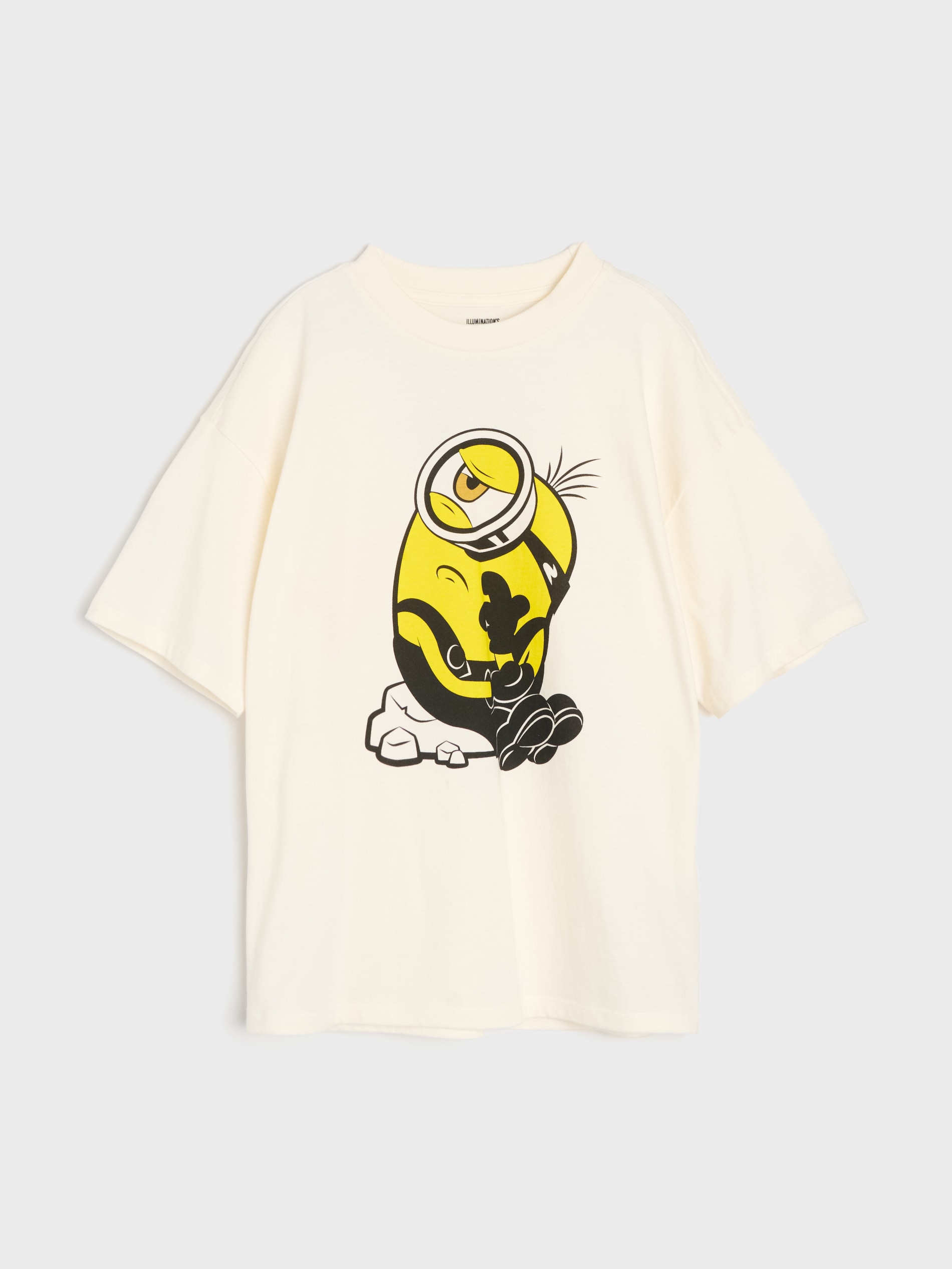Bawełniana koszulka oversize z nadrukiem Minions
