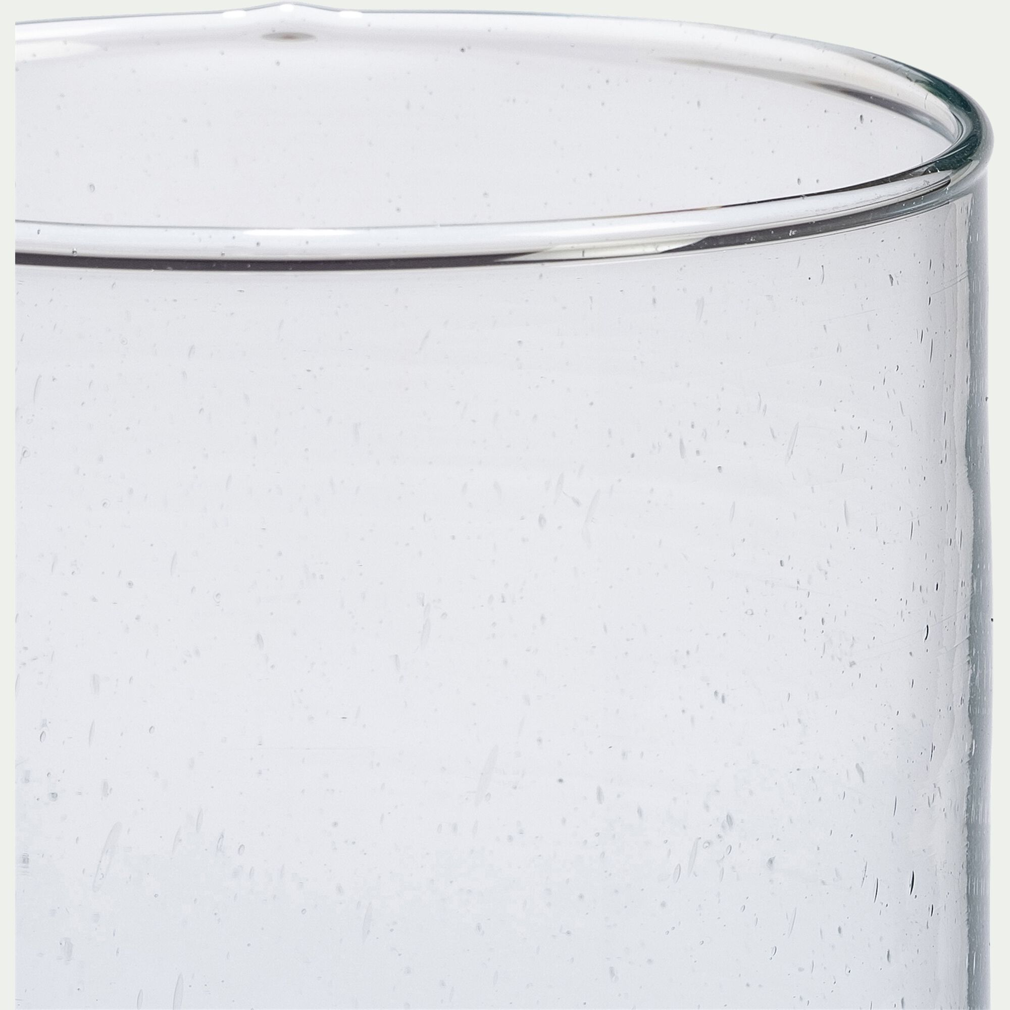 SAVEL - Vase cylindrique en verre recyclé D13xH35cm - transparent