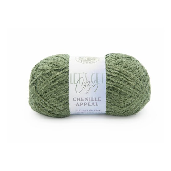Lion Brand Loden Green Chenille Appeal 100g