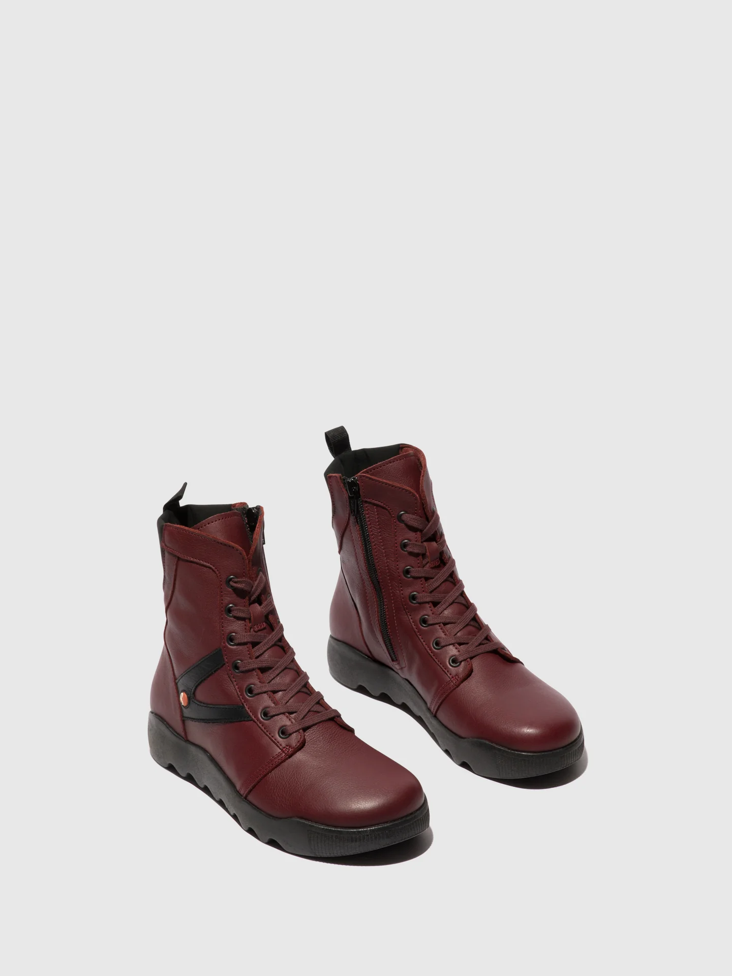 Botas com Atacadores WIDI728SOF DK RED W/BLACK NEOPRENE