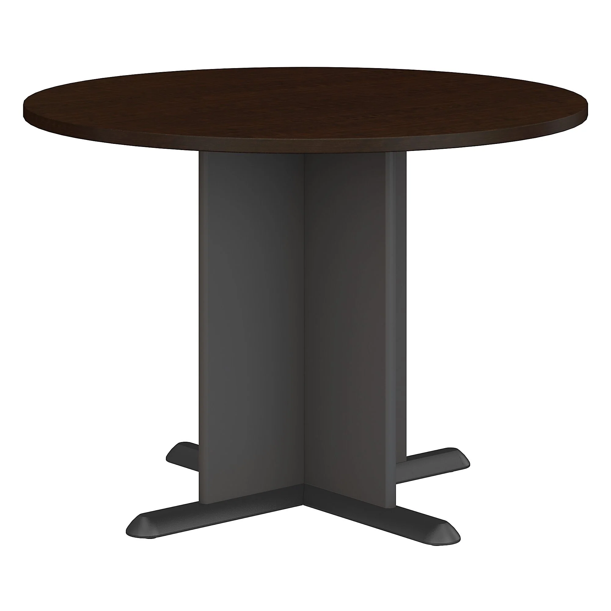 Bush Business Series A & C 42 Inch Round Conference Table in Cherry