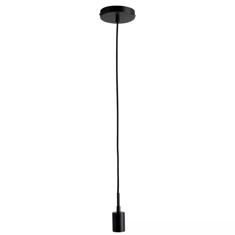 Habitat Lockie Metal Ceiling Light Fitting - Black