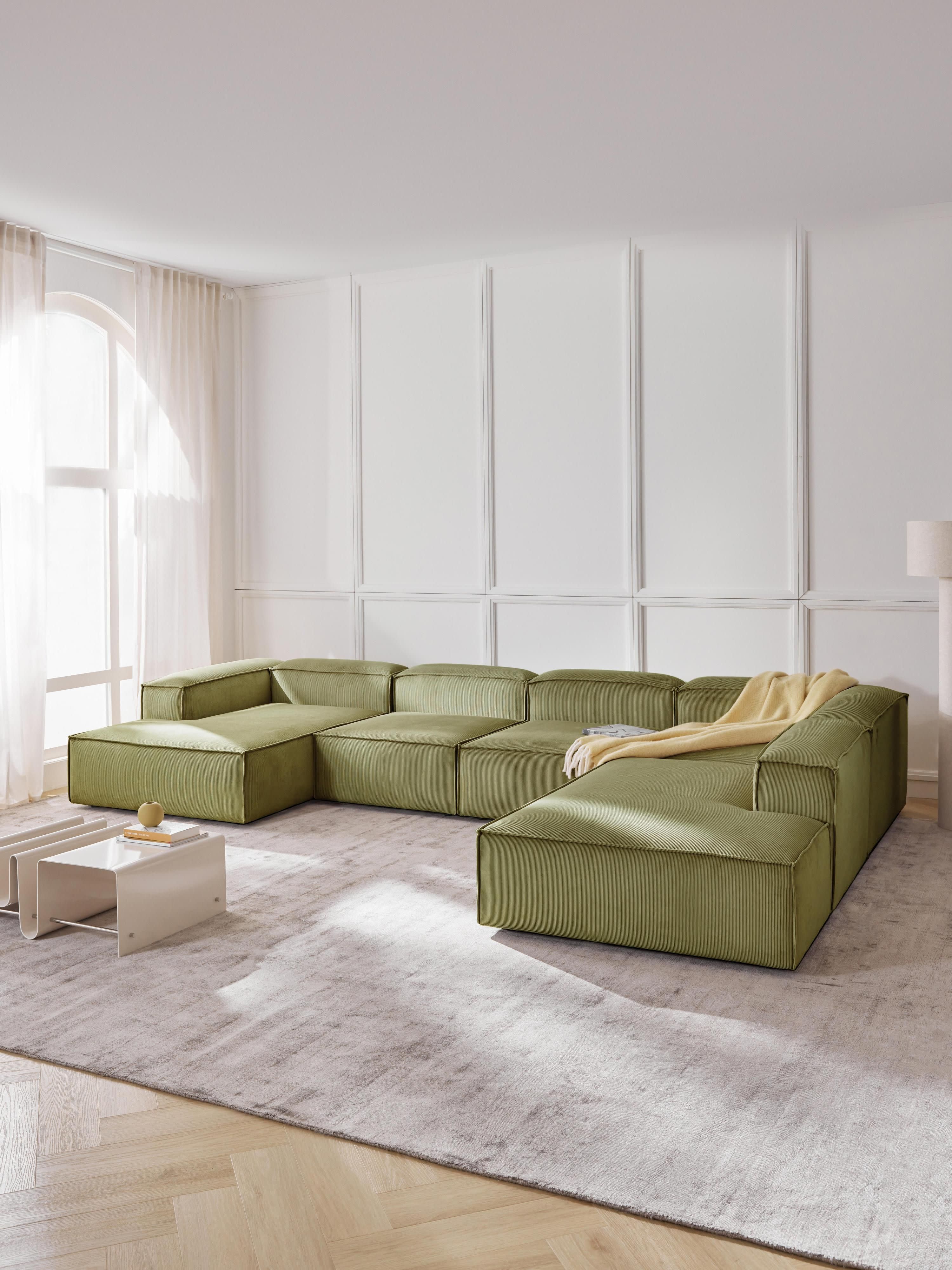 Modulares XL Sofa Lennon aus Cord