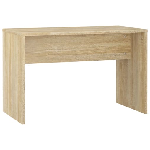 NNEVL Dressing Table Set with LED Sonoma Oak Engineered Wood