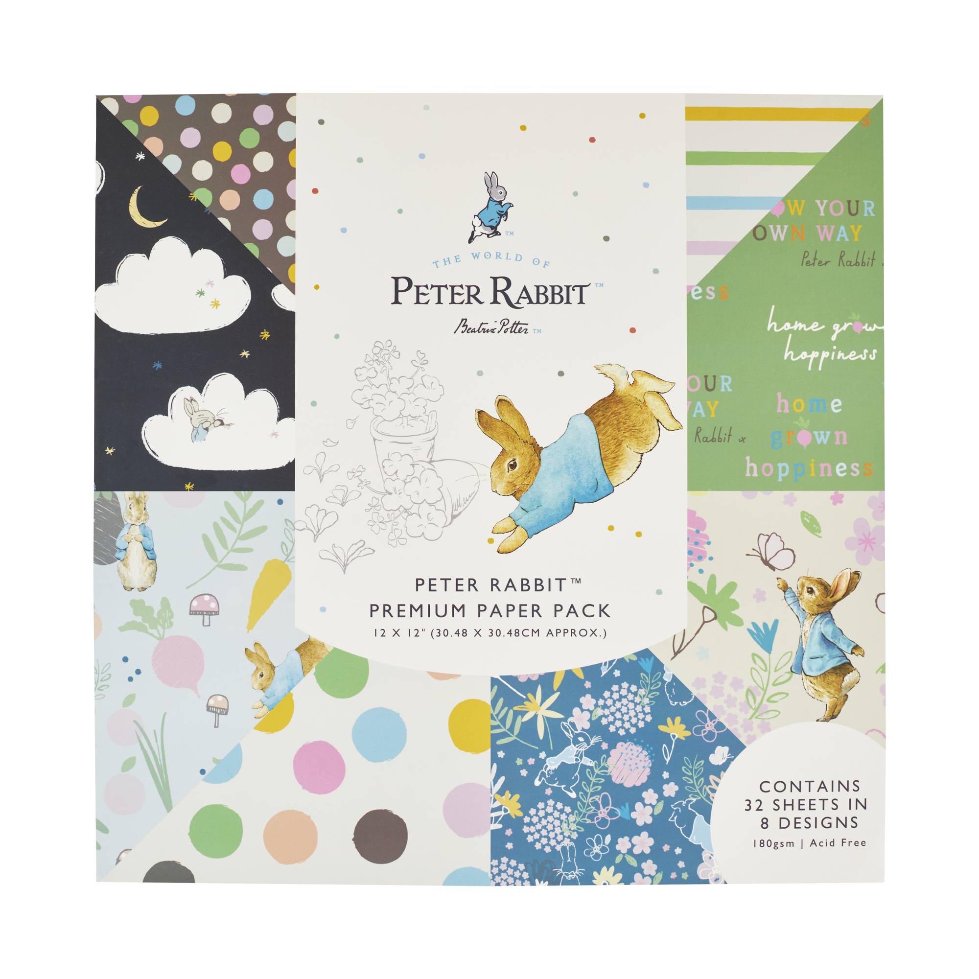 Peter Rabbit Paper Pad?12 x 12 Inches 32 Sheets