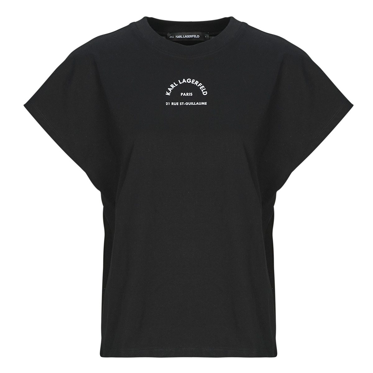 Karl Lagerfeld - RSG GLITTER RELAXED T-SHIRT - Black
