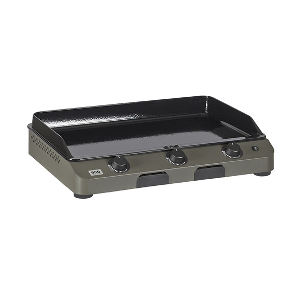 Plancha gaz Fusion 75 en acier gris cargo - ENO