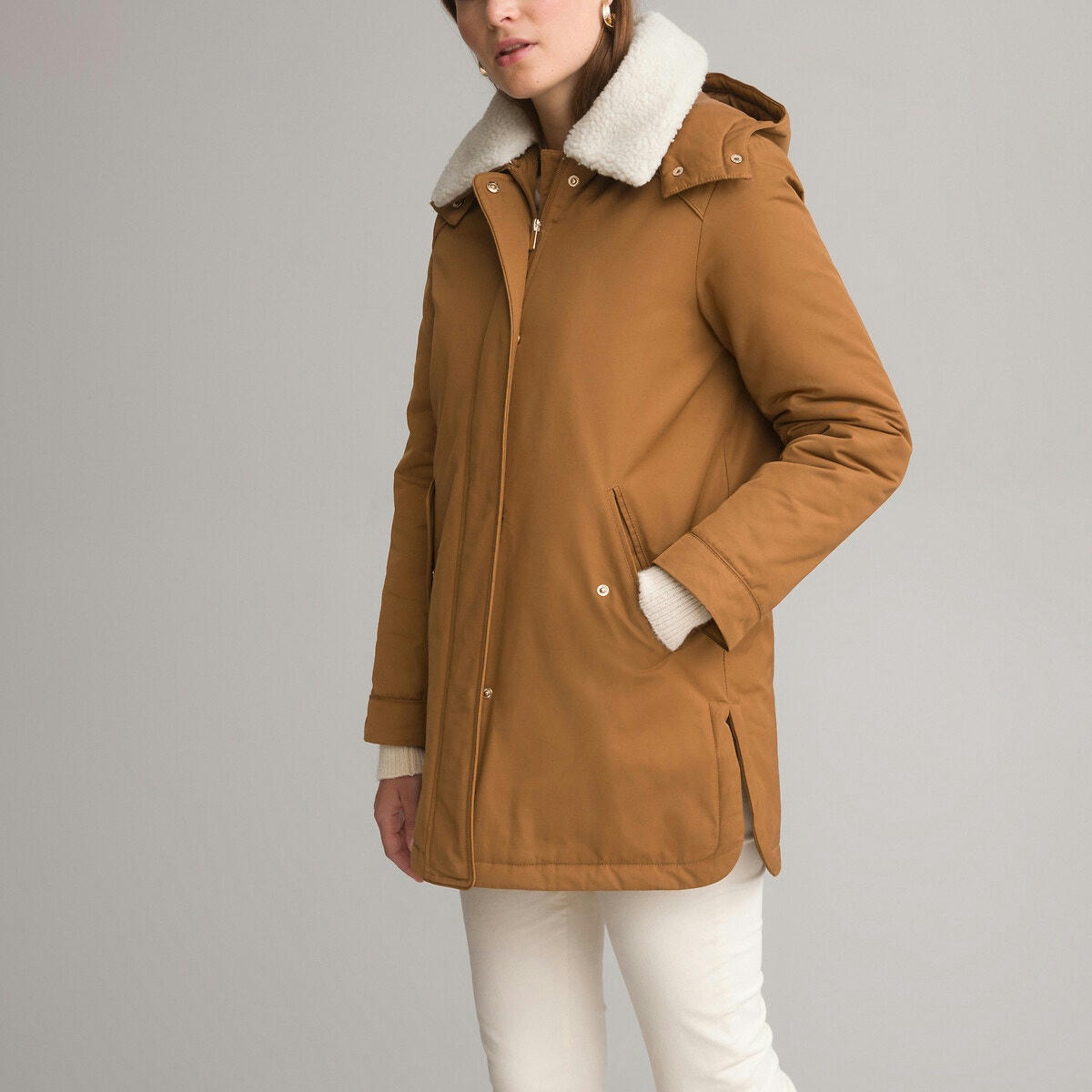 Parka mi-longue, fermeture zippée, plein hiver