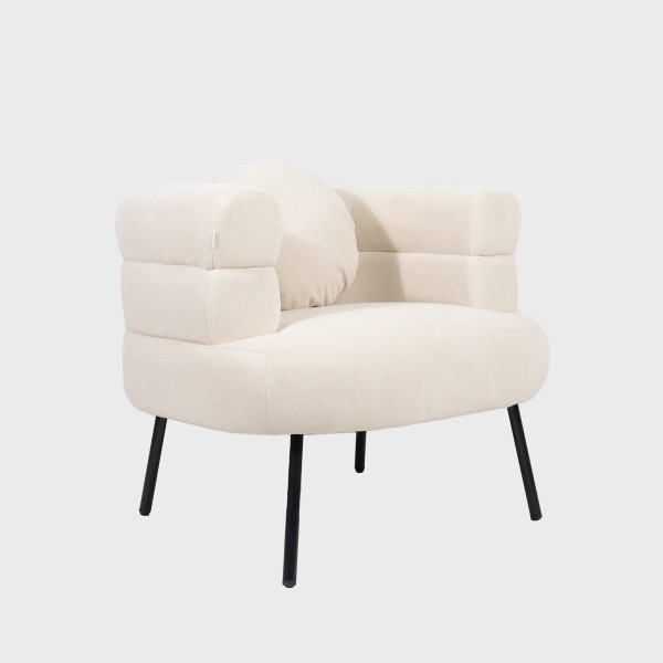 Fotel SUAVE Beżowy 87x80x72 cm HOMLA
