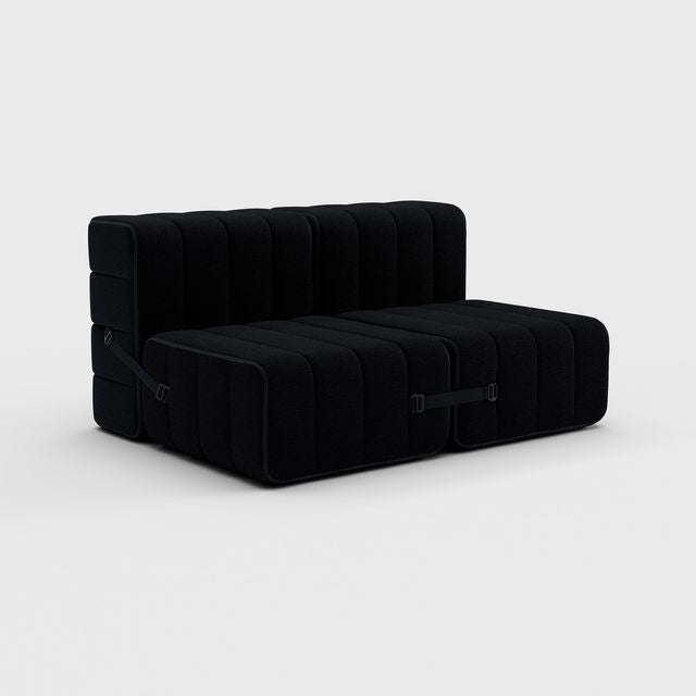 Curt-Set 4 - e.g. Flexibele 2-zitter - Sera - Ebony (Zwart)